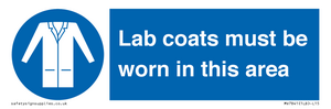 Lab coats must be worn in this area